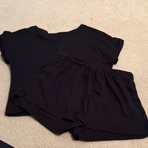 Black Two-Piece Lounge Set